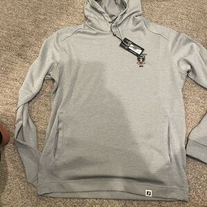 NWT Royal Troon FootJoy Heather Grey Hoodie Mens S